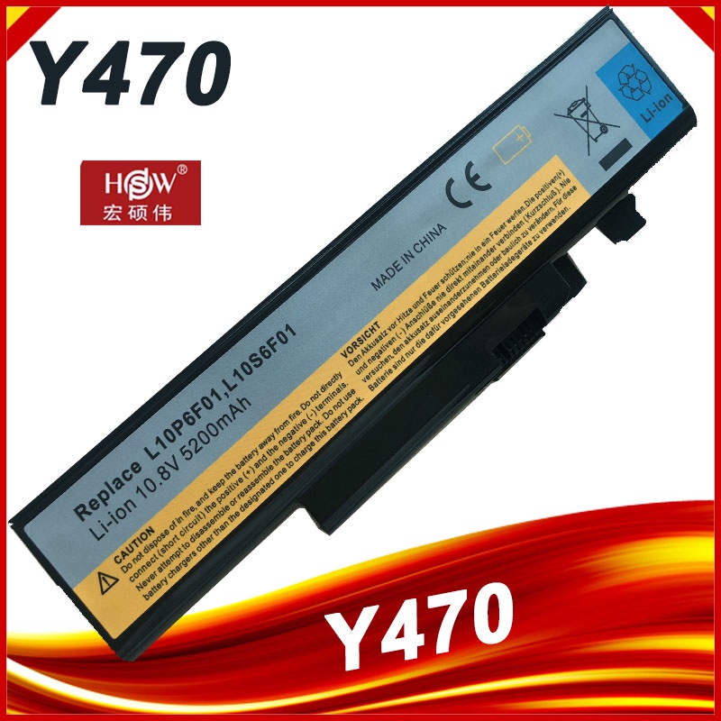 Laptop Battery For Lenovo Ideapad Y470 Y470A Y570 Y570A 57Y6625 57Y6626 L10C6F01 L10P6F01 L10S6F01 R