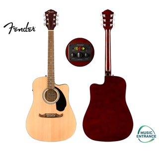 Fender FA-125 FA-125CE กีต้าร์โปร่ง โปร่งไฟฟ้า เฟนเดอร์ รุ่น FA125 FA125CE Dreadnought 41" แบรนด์ระดับโลก ของแท้ 100%