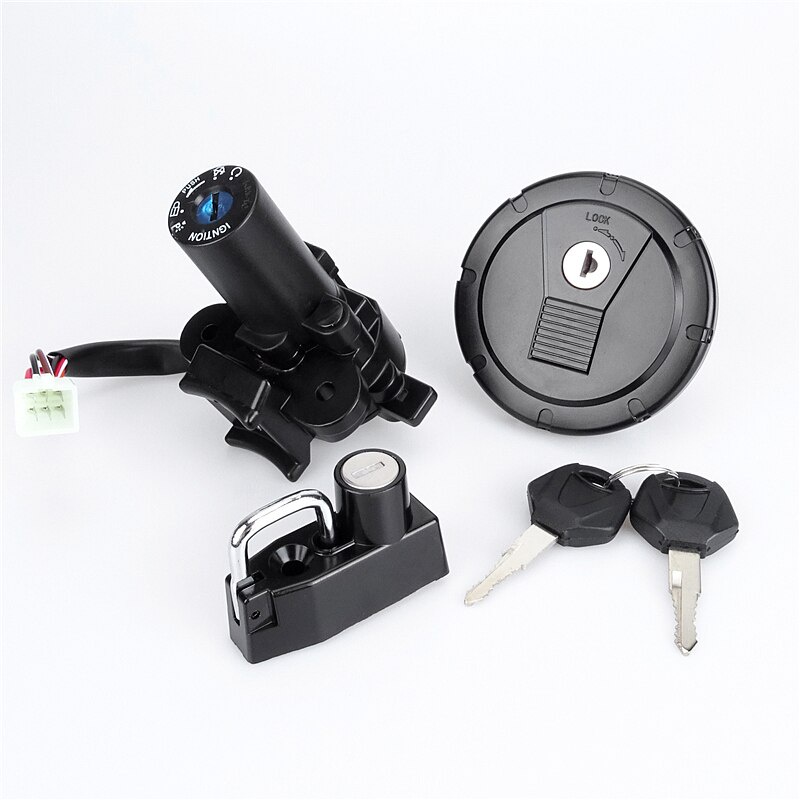ชุดปลอกกุญแจสวิทช์ล็อคถังน้ํามันเชื้อเพลิงสําหรับ Kawasaki D-Tracker Klx125 Klx250 Klx250S Klx250Sf 