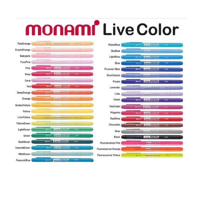 ปากกาสีน้ำ Monami Live Color 39 สี (เลือกสีเอง)