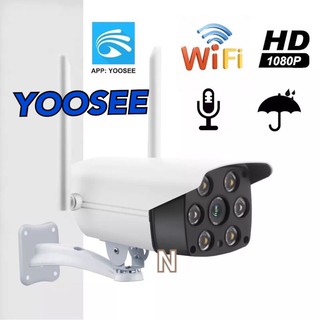 แอพYOOSEE GW-206S -IR+ White Lamp คืนวิสัยทัศน์ กล้องวงจรปิด WiFi IP 1080P 2.0ล้านพิกเซล กลางแจ้ง กันน้ำ กล้องวงจร ONVIF