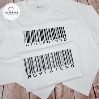 เสื้อคู่แขนยาว สกรีน BoyF&amp;GirlF [พร้อมส่ง] C090ตัวละ