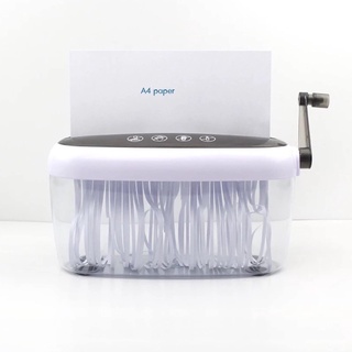 I-MIX Hand Shredder เครื่องย่อยกระดาษ เอกสาร เครื่องทำลายกระดาษ มือหมุน ขนาด A4