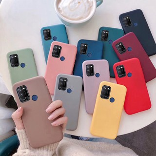 เคสโทรศัพท์ซิลิโคน TPU สีพื้น สําหรับ Realme C17 7 I Realme C17