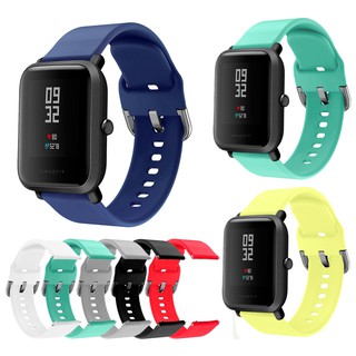 สายคล้องคอซิลิโคนนิ่ม สําหรับ Huami Amazfit bip 3 bip u pro bip s 20 มม.