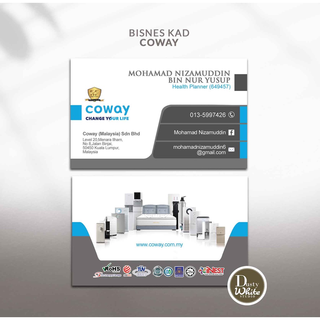 Bisnes Kad Coway Business Card Coway Kad Nama coway Name Card Coway