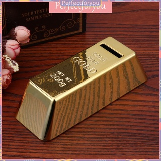 【PERFECTFORYOU】 กระปุกออมสินสีทอง Bullion Bar Piggy Bank