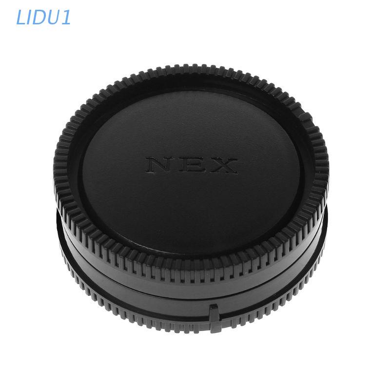 LIDU1 Rear Lens Body Cap Camera Cover Anti-dust 60mm E-Mount Protection Plastic Black for Sony A9 NEX7 NEX5 A7 A7II