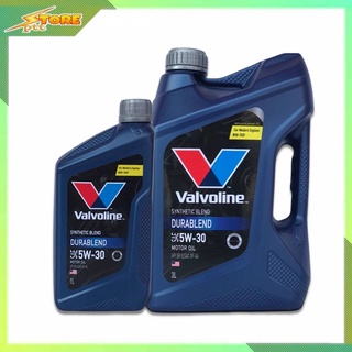 น้ำมันเครื่อง เบนซิน กึ่งสังเคราะห์ Valvoline Durablend 5w-30 ขนาด 3ลิตร และ 3+1ลิตร