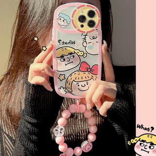 เคสโทรศัพท์มือถือ ซิลิโคน ใส พร้อมสายโซ่คล้อง สําหรับ iPhone 13Pro Max 14 12 11 14max-III