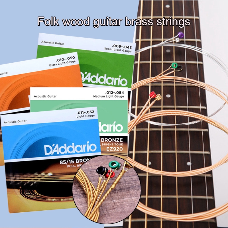 สายกีตาร์เพลงบัลลาดดั้งเดิมd'addario Daddario Ez890 Ez900 Ez910 Ez920 กีต้าโปร่ง สายกีต้าร์ Guitar String พื้นบ้าน สายกีตาร์โปร่ กีต้าร์โปร่งไฟฟ้า กีตาร์โปร่ง กีต้าร์ Yamaha