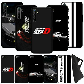 เคสโทรศัพท์ซิลิโคน แบบนิ่ม ลายอะนิเมะ INITIAL D สีดํา สําหรับ OPPO Reno 3 2 2F 2Z Z F9 Pro A7X F5 A73 A92S A91 F15 A92 A72 A52