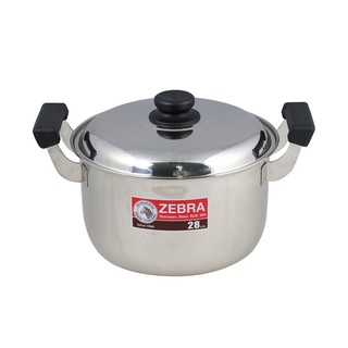 kitchenware POT ZEBRA CARRY 28CM Kitchen equipment Kitchen equipment เครื่องครัว หม้อต้ม หัวม้าลาย CARRY 28 ซม. เครื่องค