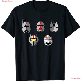 เสื้อยืดกีฬา Star Wars The Bad Batch Clone Force 99 Helmets T-Shirt Sports T-shirt