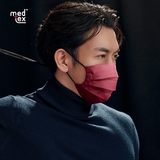 M5VU หน้ากากผ้า สี แดงทับทิม บรรจุ 1 ชิ้น