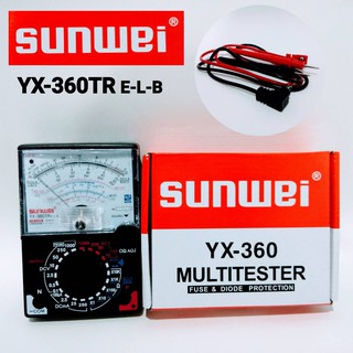 มิเตอร์วัดไฟเป็นมัลติมิเตอร์แบบเข็ม รุ่นYX-360TR E-L-B Analog Multimeter มีเสียงบัดเซอร์