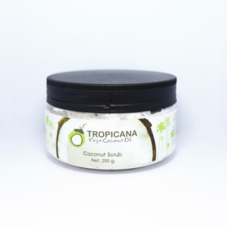 ครีมขัดผิวมะพร้าว Coconut Scrub ตรา Tropicana oil ขนาด 250g หมดอายุ 08/24