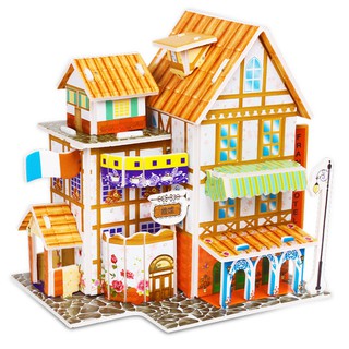 3D Puzzle โรงแรมฝรั่งเศษ 3DPZ66613 โมเดล กระะดาษโฟม ตัวต่อกระดาษโฟม 3 มิติ ของเล่นเด็ก ของเล่นเสริมทักษะการเรียนรู้