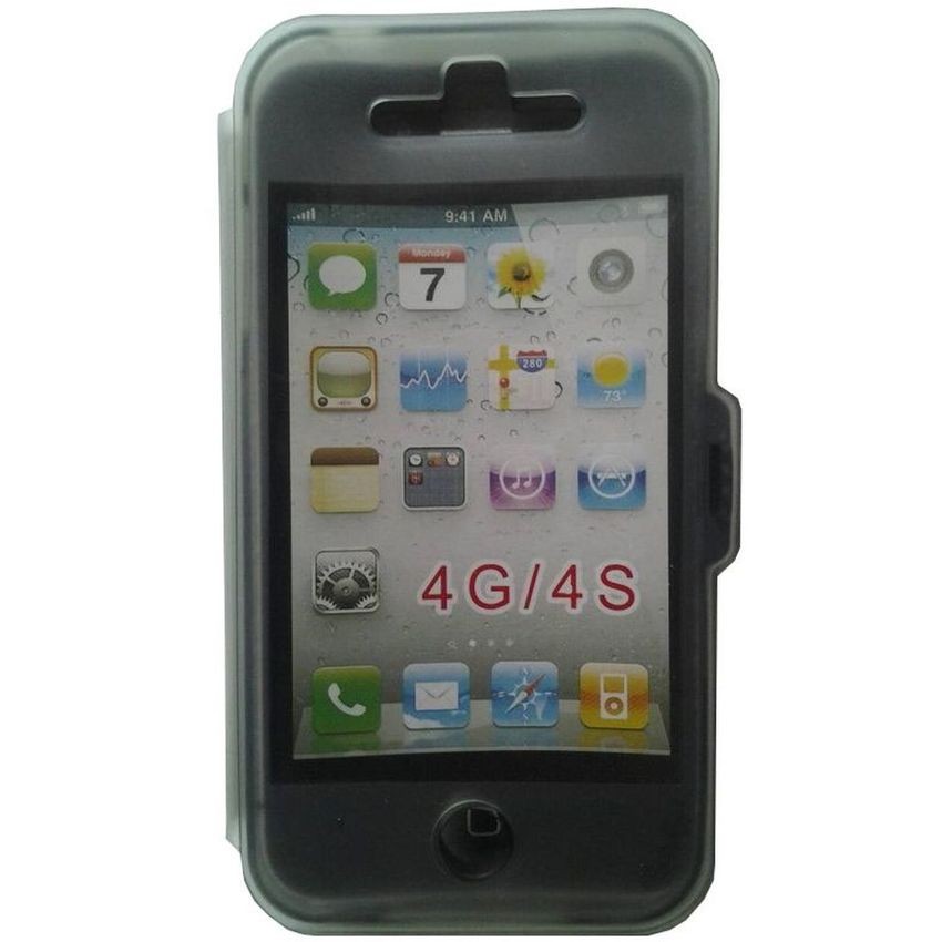 Case TPU Touch screen For Iphone 4s - Black