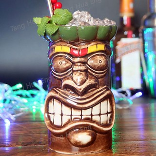 ( 1 ใบ ) แก้วมักเซรามิค Kanaloa TIKI MUG ขนาด 600 มล. TIKI0049