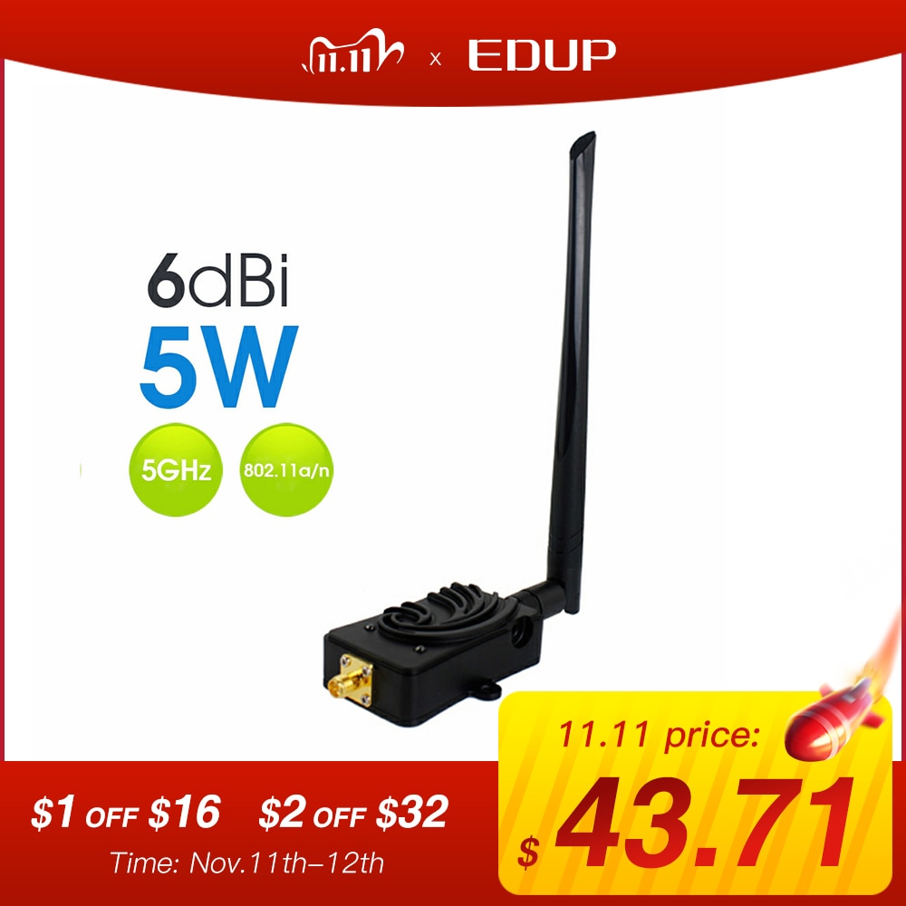 EDUP WiFi Power Amplifier 5W 5.8GHz Wireless WiFi Signal Booster