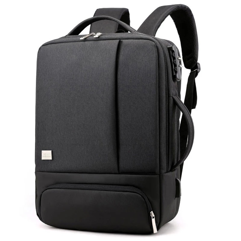 Men Women USB Charge Backpack Travel Business Bag 15Inch Laptop Backpack Waterproof Anti-theft Shoe Storage Bag Rucksack