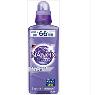 Top Super Nanox Laundry Detergent Liquid สีม่วง เน้นขจัดกลิ่น (660g)