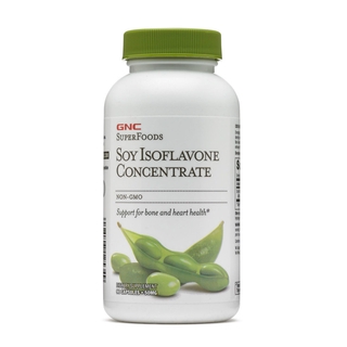 GNC Soy Isoflavone Concentrate 90 Capsules Bone Heart Health ไอโซฟลาโวนถั่วเหลือง รองรับสุขภาพกระดูกและหัวใจ