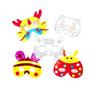 โปรโมชั่น : DIY Mask หน้ากากระบายสี หน้ากากลายการ์ตูนสัตว์ไม่มีสีให้นะคะ