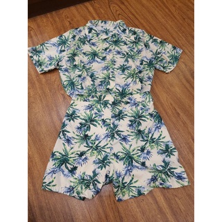 D001 Used:☘️🌱ชุดรับลมร้อน ชุดเซ็ต สุดฮิต ลายใบไม้น่ารัก 🍃🌿