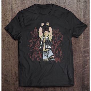 เสื้อยืดผ้าฝ้ายพิมพ์ลายแฟชั่น เสื้อยืด พิมพ์ลายกราฟิก Wwe Stone Cold Steve Austin