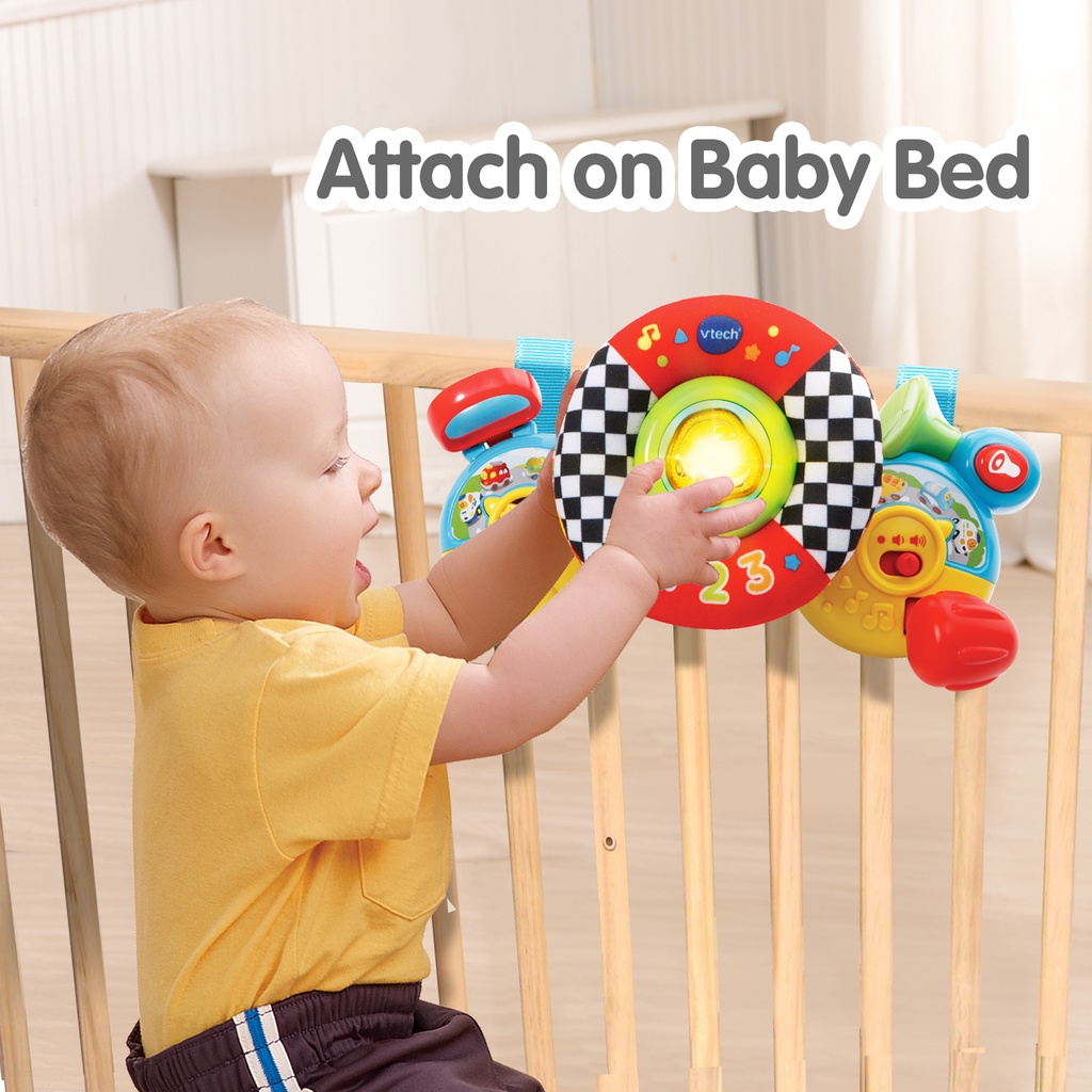 VTech Baby Stroller Toys On the Go Baby Driver TOys Crib Toys on Baby Bed Early Development