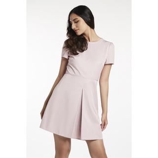 EP เดรสลายทาง ผู้หญิง สีชมพู |  Striped Short Dress | 0770