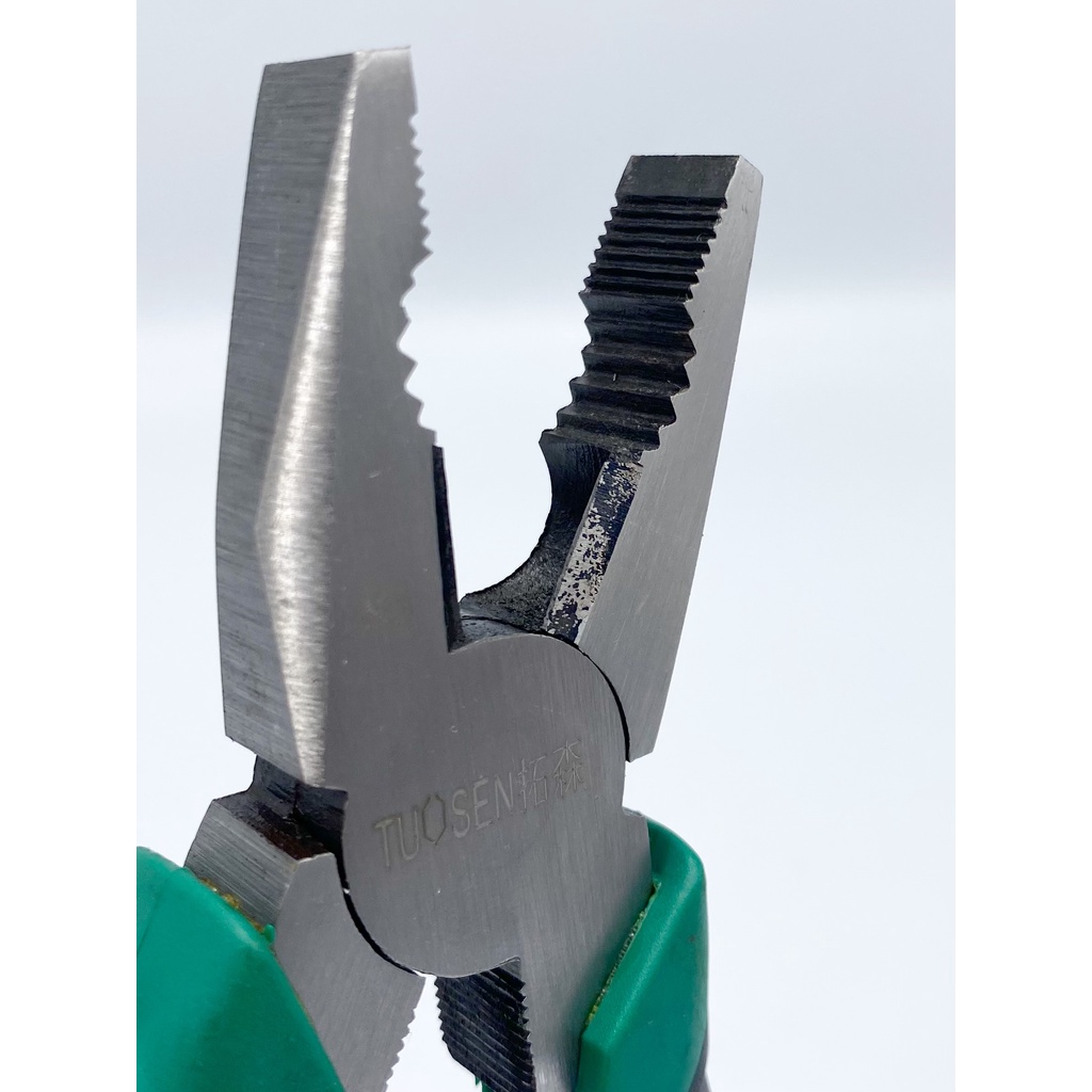 Tuosen คีมปากจิ้งจกขนาด 8 นิ้ว ด้ามจับกระชับมือ ไม่ลื่น ผลิตจากเหล็กคาร์บอน แกร่งเหนียว ทนทาน !! แถมฟรีคัทเตอร์ใหญ่ - รูปที่ 2