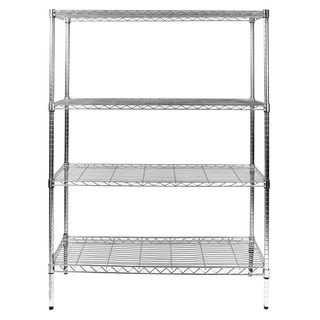 Shelf SHELF FURDINI LR88T4 STEEL CHROME Multipurpose furniture Home &amp; Furniture ชั้นวางของ ชั้นวางของโล่ง FURDINI FRAME