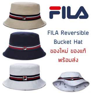 หมวกบักเก็ต Fila Reversible Bucket Hat ของแท้ ส่ง มาป้าย Tag หมวก Bucket ของแท้ แน่นอน 100 %