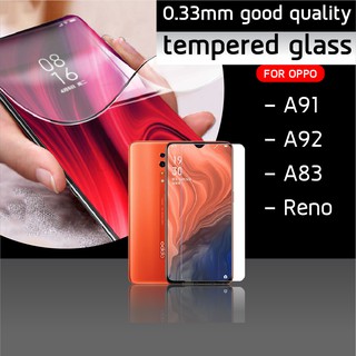 ฟิล์มกันรอยกระจก 2.5D กระจกใสสีใส ฟิล์มกันรอย 9H Tempered Glass 2.5D For OPPO