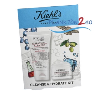 Kiehls Cleanser &amp; Hydrate Duo Set Facial Cleanser 75ml,  Facial Cream 28ml ปี20