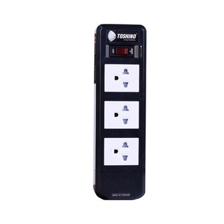 รางปลั๊ก(มอก.) 3 ช่อง 5ม. VCT3x1.5 สีดำ โตชิโน BVC315T-5MPower strip (TIS) 3 channels 5 m VCT3x1.5 black ToshiNo BVC315T