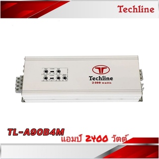 Techline รุ่น TL-A90B4M เพาเวอร์แอมป์ติดรถยนต์ 2400 วัตต์