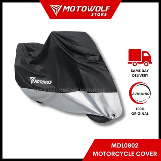 Motowolf MDL0802 ฝาครอบมอเตอร์รถจักรยานยนต์ สําหรับ Yamaha XMAX Forza 250 Honda BMW GS Kawasaki Suzuki EX5 ADV XMAX Y15 WMoto