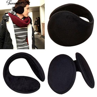 ☪Unisex Black Earmuff Winter Ear Muff Wrap Band Warmer Grip Earlap Gift