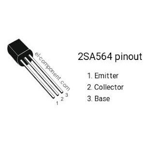 10 c0n ทรานซิสเตอร์ A564 2SA564 PNP