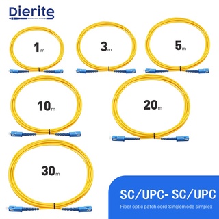 Singlemode Simplex Fiber Optic Patch Cable SC UPC to SC UPC SM 2.0mm 9/125um FTTH Fiber Patch Cord Optical Fiber Jumper