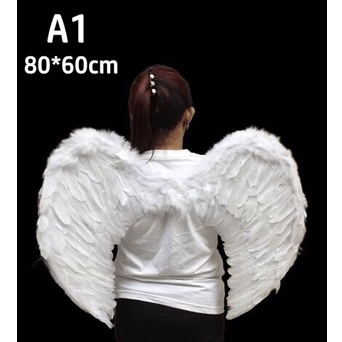 ปีกนางฟ้า ปีกขนนก ปีกขนนกสีขาว ปีกแฟนซี รุ่น A5-A1 ด่วนมีส่งGrabค่า