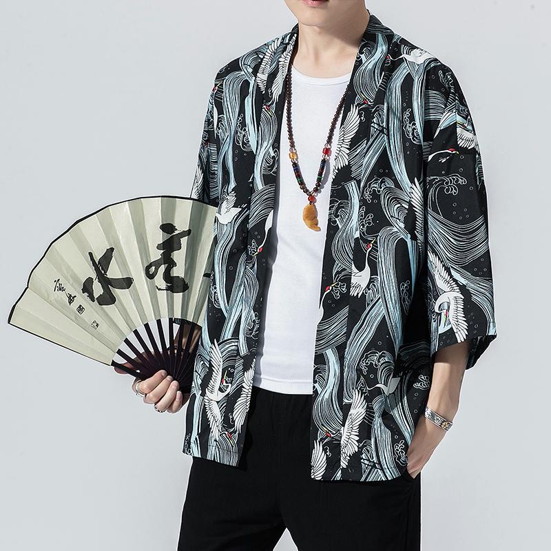 เสื้อสไตล์จีน Hanfu เสื้อคิโนโม่ เสื้อเชิ้ตผู้ชาย