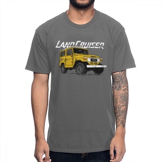 เสื้อยืดแขนสั้นลําลอง ผ้าฝ้าย 100% พิมพ์ลาย Fj40 Land Cruiser สําหรับผู้ชาย