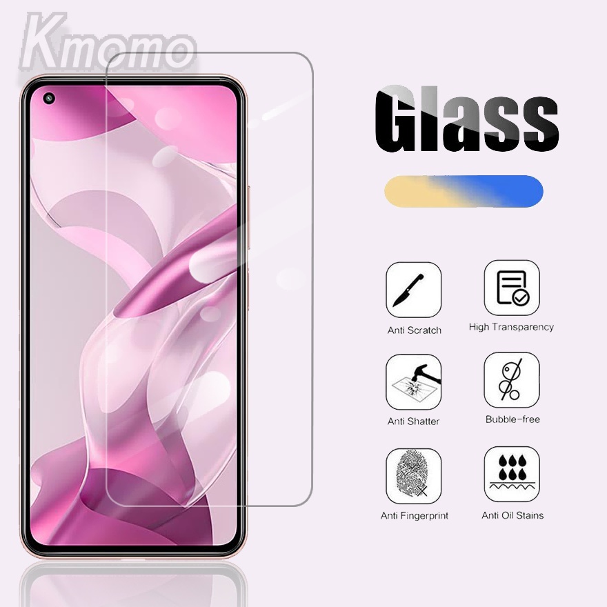 กระจกนิรภัยกันรอยหน้าจอ สําหรับ Xiaomi 11 Lite 5G NE Mi 9 9T 10T 11T Pro Poco C75 C61 F6 F5 Pro X7 X
