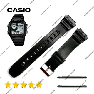 สายนาฬิกาข้อมือยางสําหรับ Casio AE1200 AE-1200 AE-1200 AE 1200