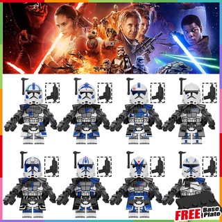 ซีรีส์ภาพยนตร์ Star Wars Minifigures Echo Fives Kix Tup Jesse Hardcase Dogma Rex ของเล่นของขวัญ Mini Fiugres KT1064